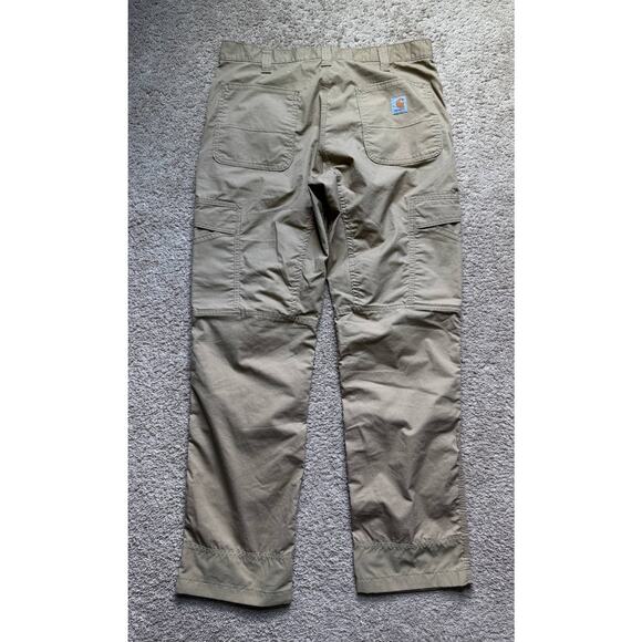 Carhartt Force Extremes Relaxed Fit Rugged Flex Cargo Pants Khaki Tan 36 x 34 - Picture 8 of 11